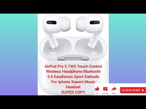 AirPod Pro 3 Super Copy TWS Touch Control Wireless Headphone Bluetooth 5.0 Earphones Sport