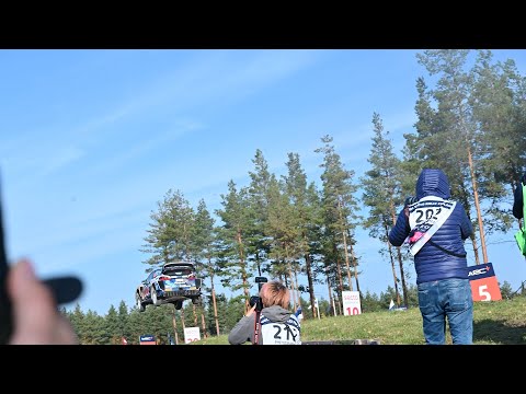 Adrien Fourmaux massive 68m jump Rally Finland Ruuhimäki Power stage 2021