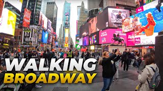 ⁴ᴷ⁶⁰ Walking NYC (Narrated) : Broadway from Times Square to South Ferry (November 5, 2019)