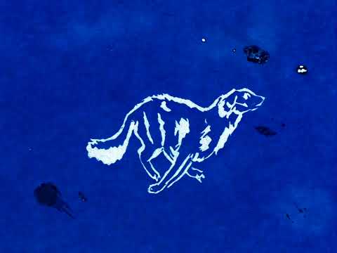 Dog Running Cyanotype Animation | Cyanotype Animation by Edd Carr