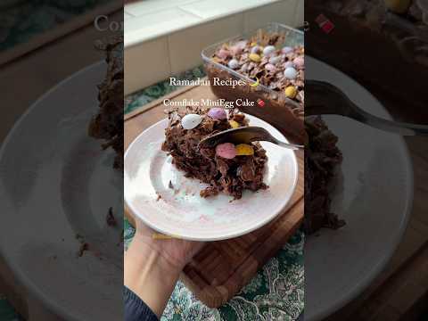 Chocolate Crunch Cake with Cornflake Topping