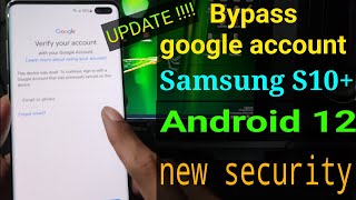 [Update 2024] Samsung S10+ Google account remove || Samsung S10/ S10 plus FRP bypass