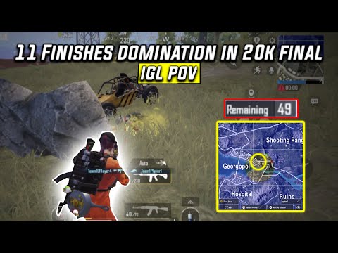 11 Finishes Domination in 20K final | iPhone 12 competitive gameplay |Bgmi competitive gameplay
