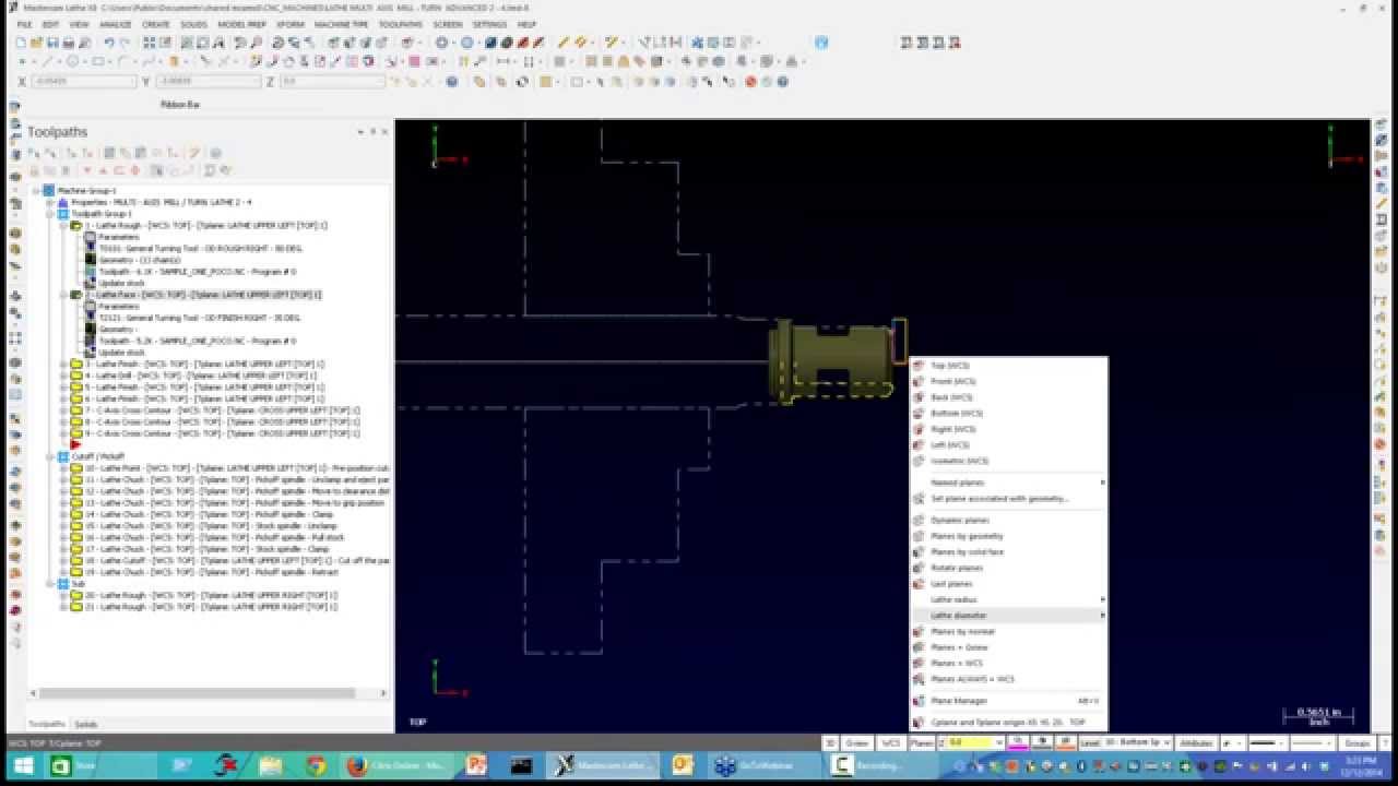 Mastercam Lathe Machine Definitions