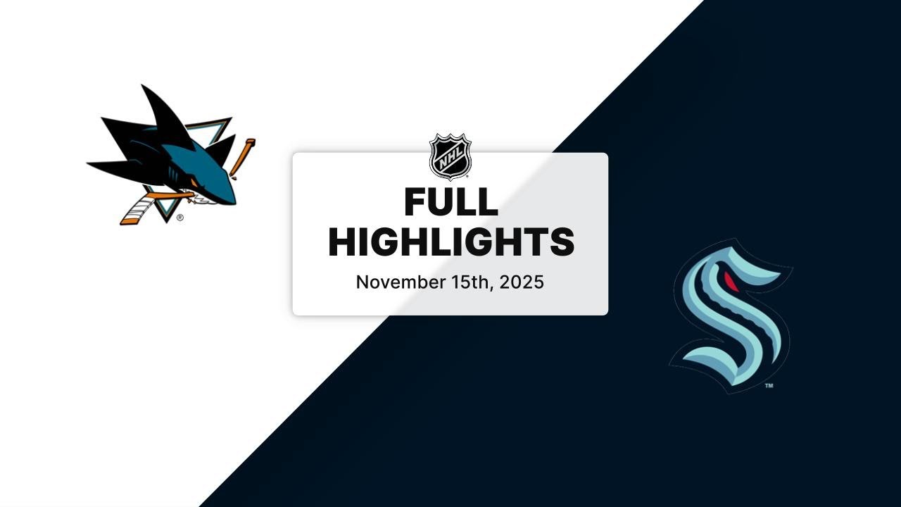 NHL Highlights | Sharks vs. Kraken | November 15, 2025