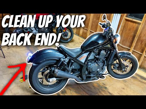 Installing Burly Brand's Rebel 1100 License Plate Kit/Fender Delete!
