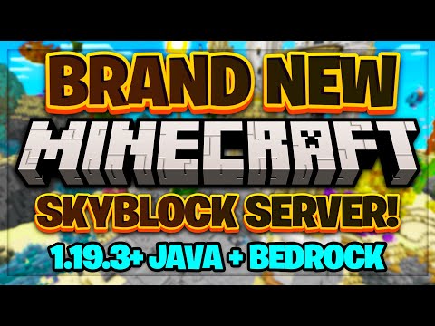 MY NEW MINECRAFT SKYBLOCK SERVER 2023! | | Minecraft Skyblock Server Java + Bedrock Edition 1.19.3