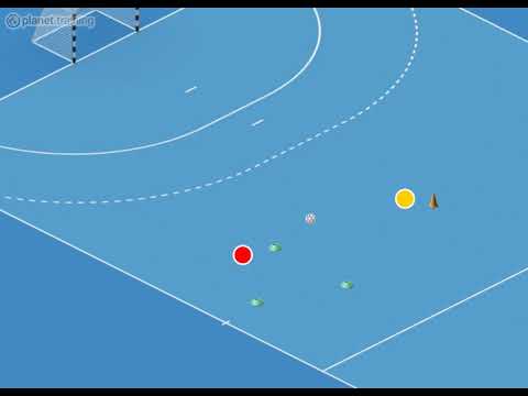 Handball Drill: Passing on the move | planet.training