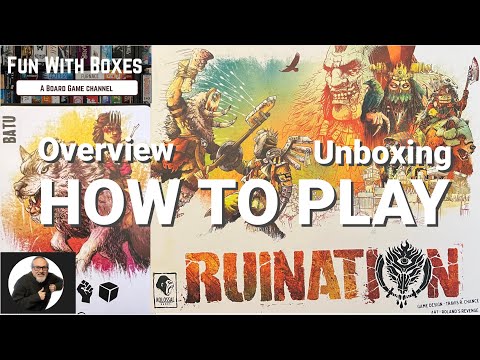 Ruination Board Game | How to Play | including Overview and stop motion unboxing | Travis R Chance | Kolossal Games.