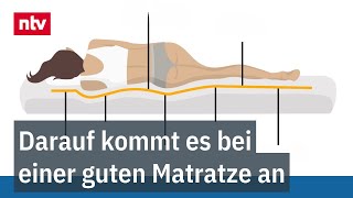 Gute Matratzen stützen im Schlaf - Sieben Zonen sind entscheidend