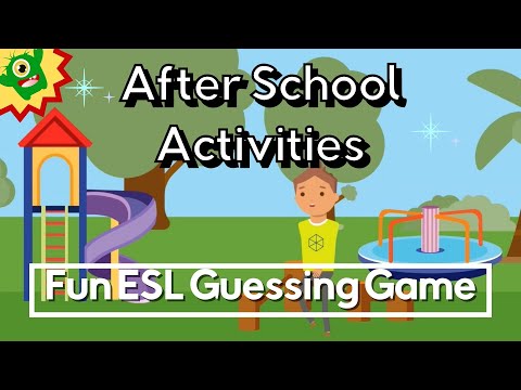 After School Activities ESL Game