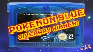 Pokemon Blue Giveaway Winner!