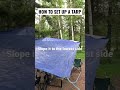 How to set up a tarp #shorts