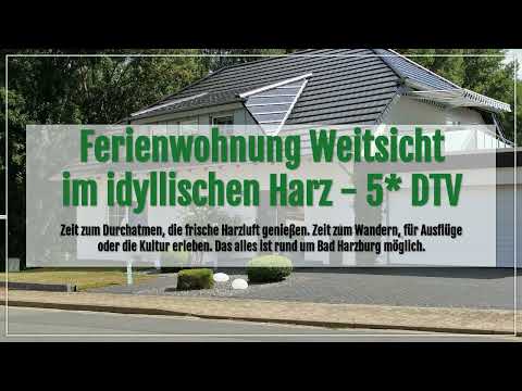 Ferienwohnung Weitsich Bad Harzburg, große sonnige Fewo mit Weitsicht, Kamin, Balkon, Urlaub im Harz