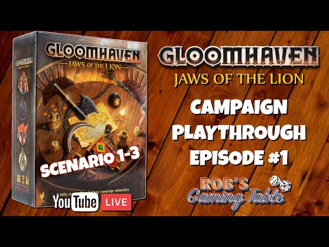 Gloomhaven Jaws of the Lion Campaign Playthrough Ep. 1 (Scenarios 1-3)