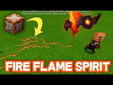 Hiro - How to Summon a Fire Flame Spirit 🔥 in Minecraft Tutorial