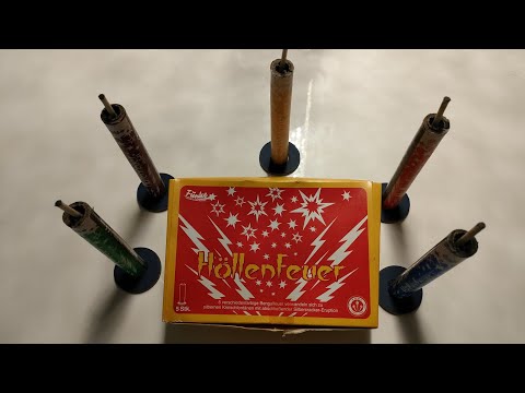 "FUNKE HÖLLENFEUER" Bengalfeuer, Scream & Silber Cracker Eruption