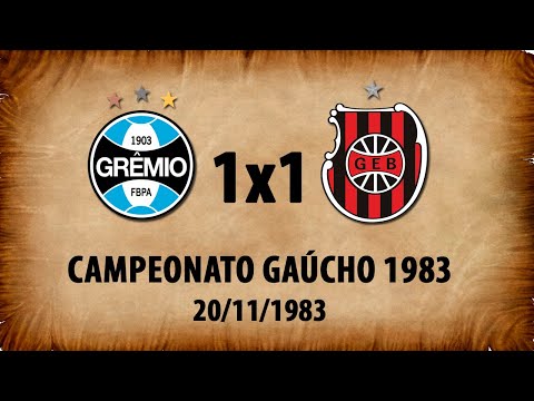 Grêmio 1x1 G.E.Brasil - Campeonato Gaúcho 1983