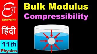 🔴 Elasticity - 8 || Bulk Modulus & Compressibility || in HINDI for Class 11