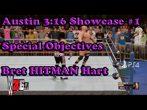 WWE 2K16: Austin 3:16 Showcase Special Objectives - Part 1, Bret Hart