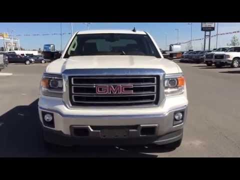 White 2015 GMC Sierra SLT 1500 4WD Crew Cab Full Size Truck at Scougall Motors