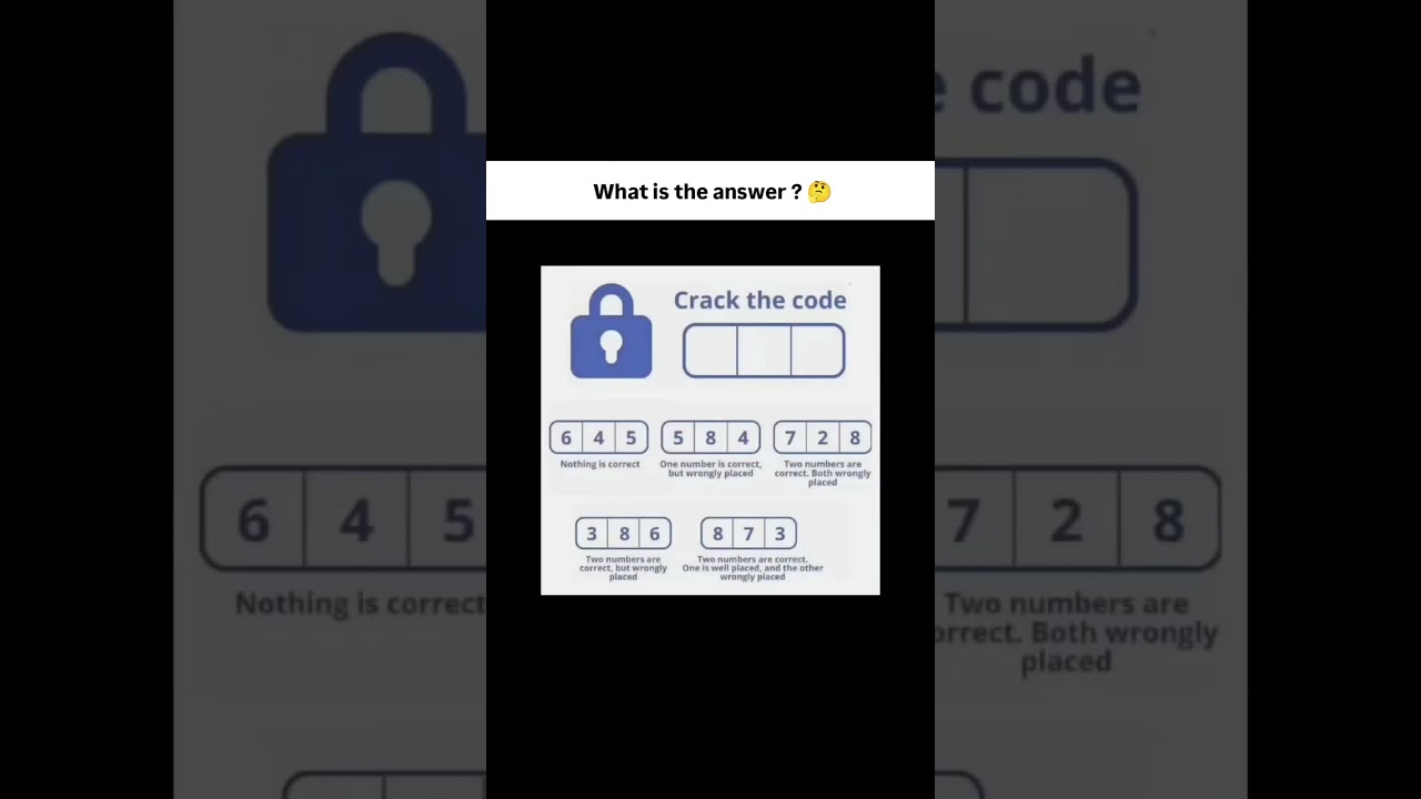Crack the code🛅. ll #quiz #code #crack #trending #maths #braintest #shorts #puzzle #key