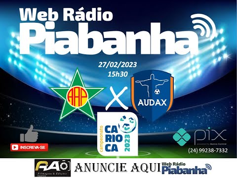 PORTUGUESA X AUDAX RIO  - NARRAÇÃO AO VIVO - CAMPEONATO CARIOCA SÉRIE A - 02/03/2023