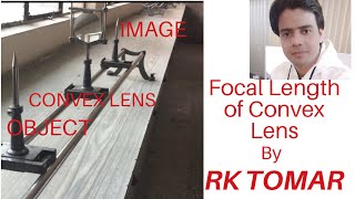 Focal length of convex lens by plotting a graph between u and v // physics experiment class12