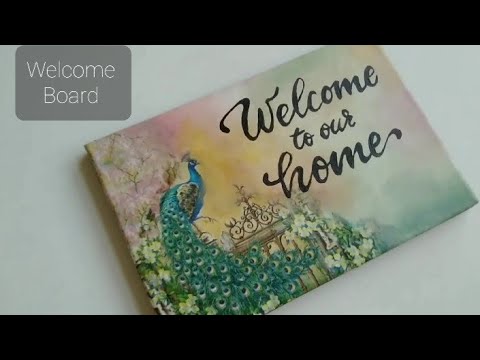 Welcome Board - Decopatch Art- Anakha Shaju