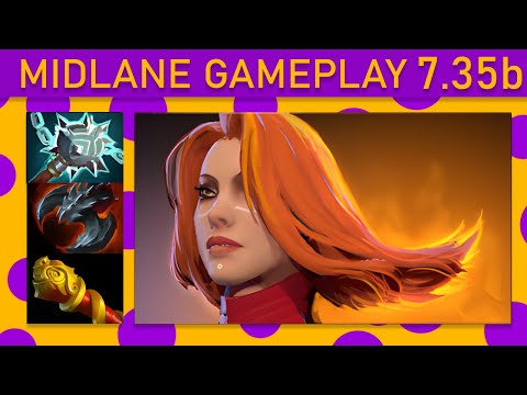 💰Lina 900+ GPM! Mid Gameplay 7.35b - Dota 2 High MMR