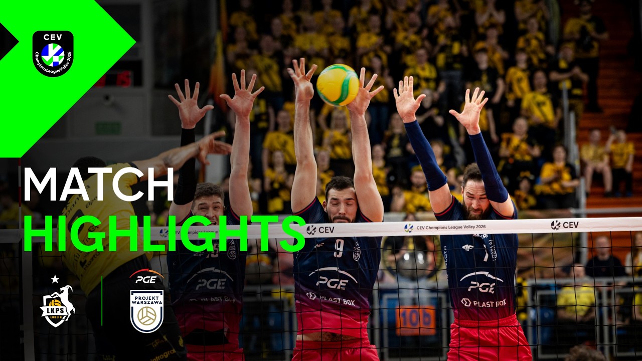 Highlights I Bogdanka LUK LUBLIN vs. PGE Projekt WARSZAWA | CEV Champions League Volley