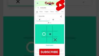 Google Impossible Win Tic-Tac-Toe Game #shorts #trending