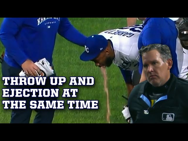 Pitcher throws up while opponent gets ejected, a breakdown