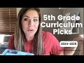 5th Grade Curriculum Picks