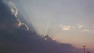 preview picture of video 'Thunderstorm and Sunset West of Lexington NC'