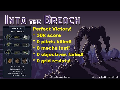 Into the Breach: 30k Perfect Victory Hard (Rift Walkers)