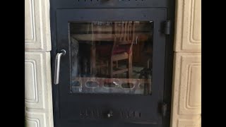 Sostituzione vetro porta stufa a legna  - Wood stove door glass replacement