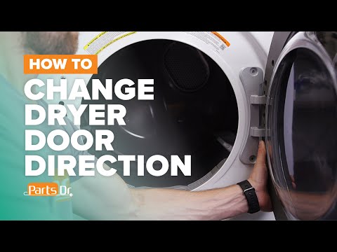 How to reverse the door swing direction on Samsung Front Load Dryer