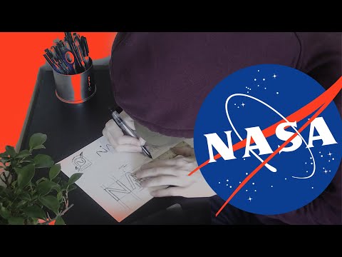 Redesigning the NASA logo  (Full Process)