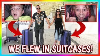 WE FLEW TO CA IN SUITCASES! | We Are The Davises