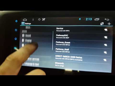 Extra settings and User settings for Android radio.