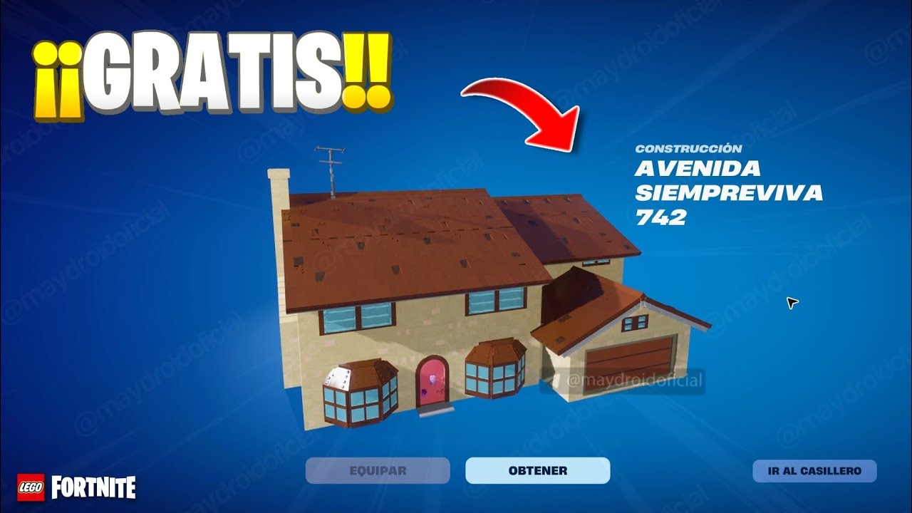 🤯 CÓMO CONSEGUIR la CASA de LOS SIMPSON [GRATIS] en LEGO FORTNITE