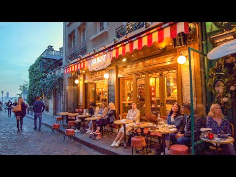 Montmartre Walk to Sacré Coeur at Dusk 🇫🇷 Paris, France