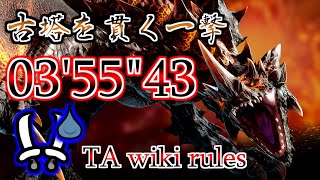 【MHR:SB switch】古塔を貫く一撃 エスピナス亜種  双剣ソロ TA wiki rules 03'55"43 / Flaming Espinas Dual Blades Solo