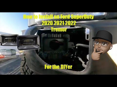 2020 2021 2022 Ford Super duty Tremor How to install Morimoto XB LED fog lights  A Simple easy way.