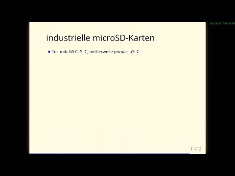 Video Thumbnail: TDF 2025 - microSD-Karten: Zuverlässigkeit und Lebensdauer