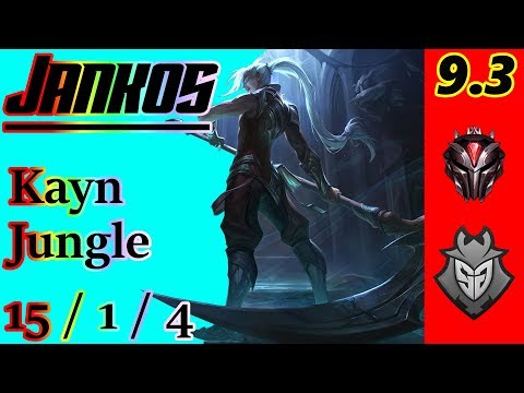 Jankos as Kayn Jungle | S9 Patch 9.3 | EUW Grandmaster | Full Gameplay