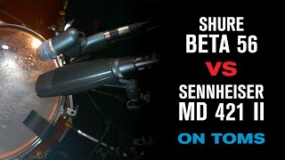 Video thumbnail for Shure Beta 56 vs Sennheiser MD421 II on toms. Industry standard dynamic drum microphones comparison. by SIC MIC