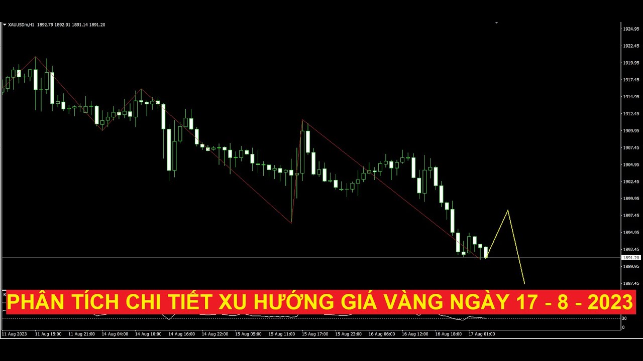 Video phân tích xu hướng giá vàng ngày 17 - 8 - 2023