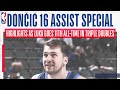 DONČIĆ 16 ASSIST TRIPLE DOUBLE Luka Moves Past Bob Cousy Into 11th All Time For Triple Doubles